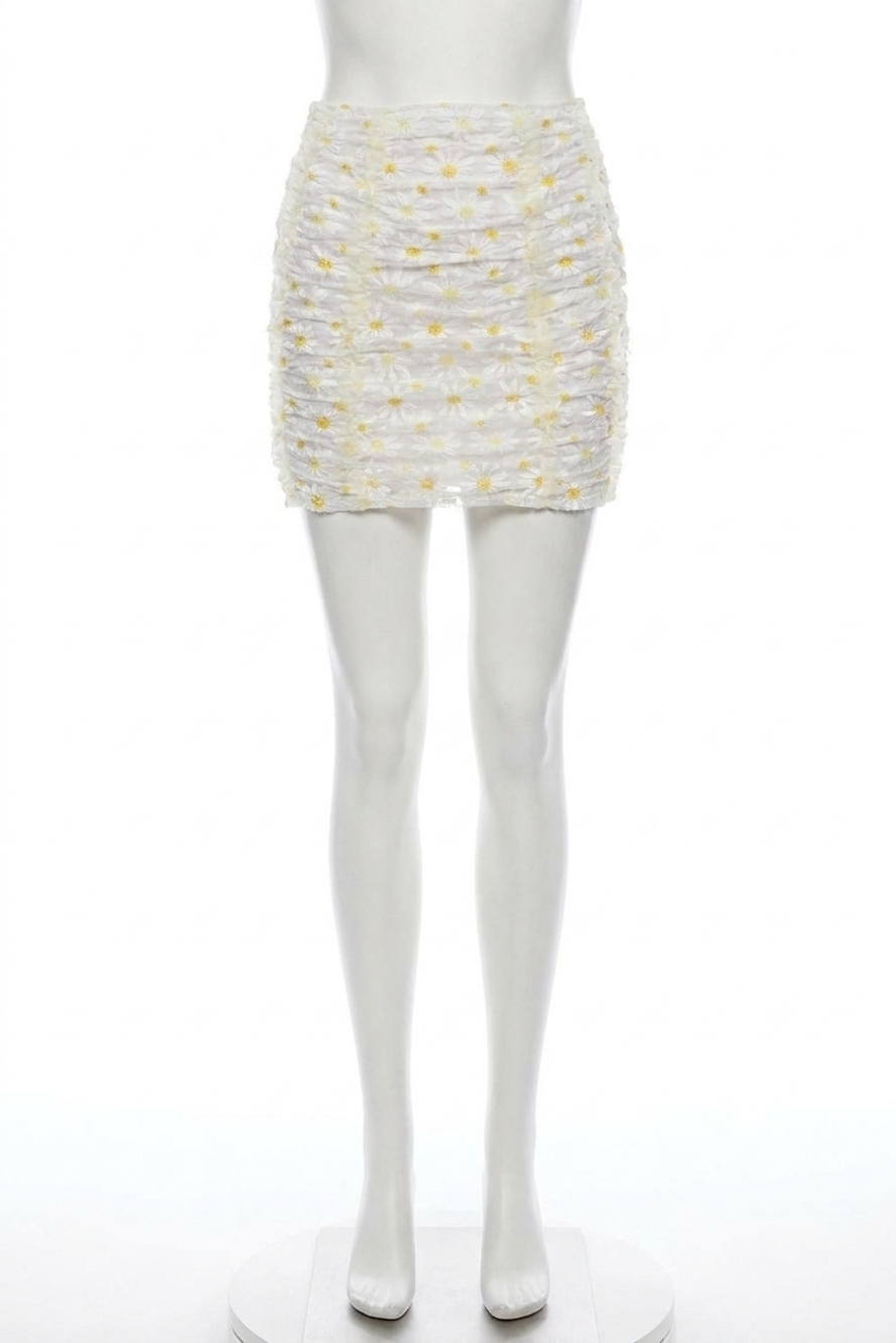 NEW FOR LOVE & LEMONS brulee mini skirt in daisy